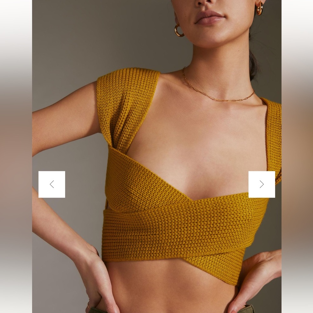 NWT Anthropologie Maeve cross tie vest